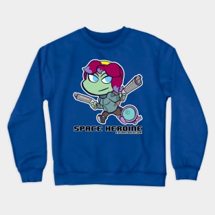 Cosmic Dash: Space Heroine Crewneck Sweatshirt